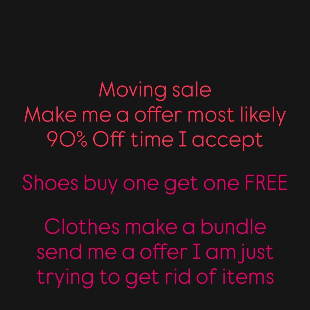 Moving Sale Offer Poster